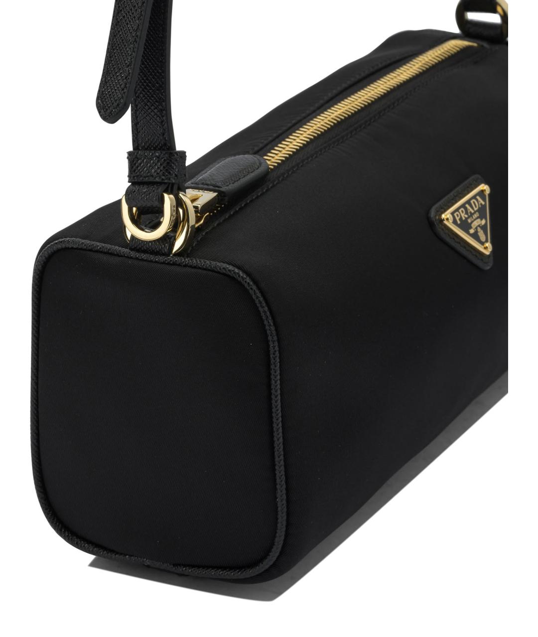 PRADA Черная синтетическая сумка через плечо, фото 4