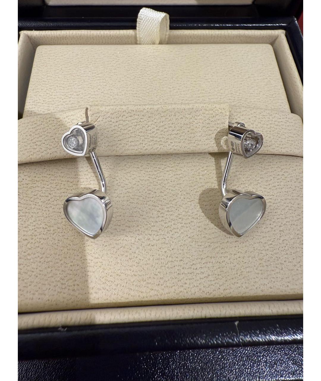 CHOPARD Серебряные серьги из белого золота, фото 5