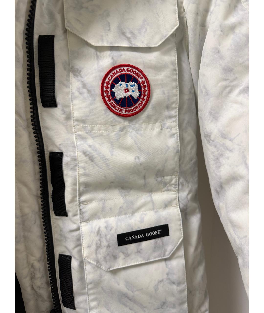 CANADA GOOSE Белая хлопковая парка, фото 4