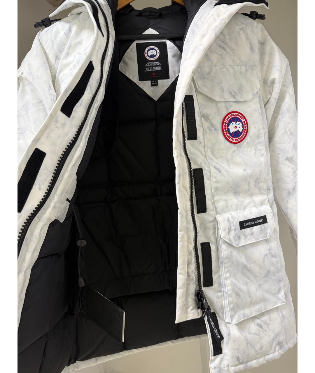 CANADA GOOSE Белая хлопковая парка, фото 6