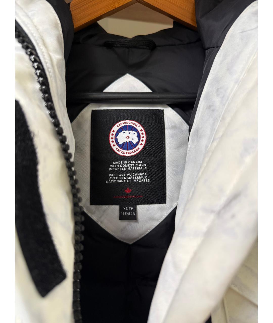 CANADA GOOSE Белая хлопковая парка, фото 3