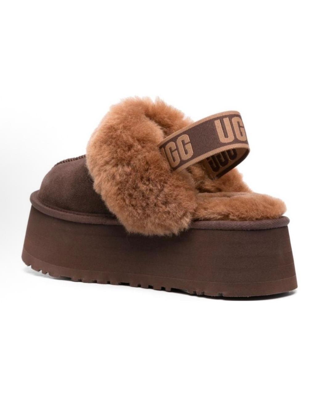 UGG AUSTRALIA Коричневые замшевые сабо, фото 2