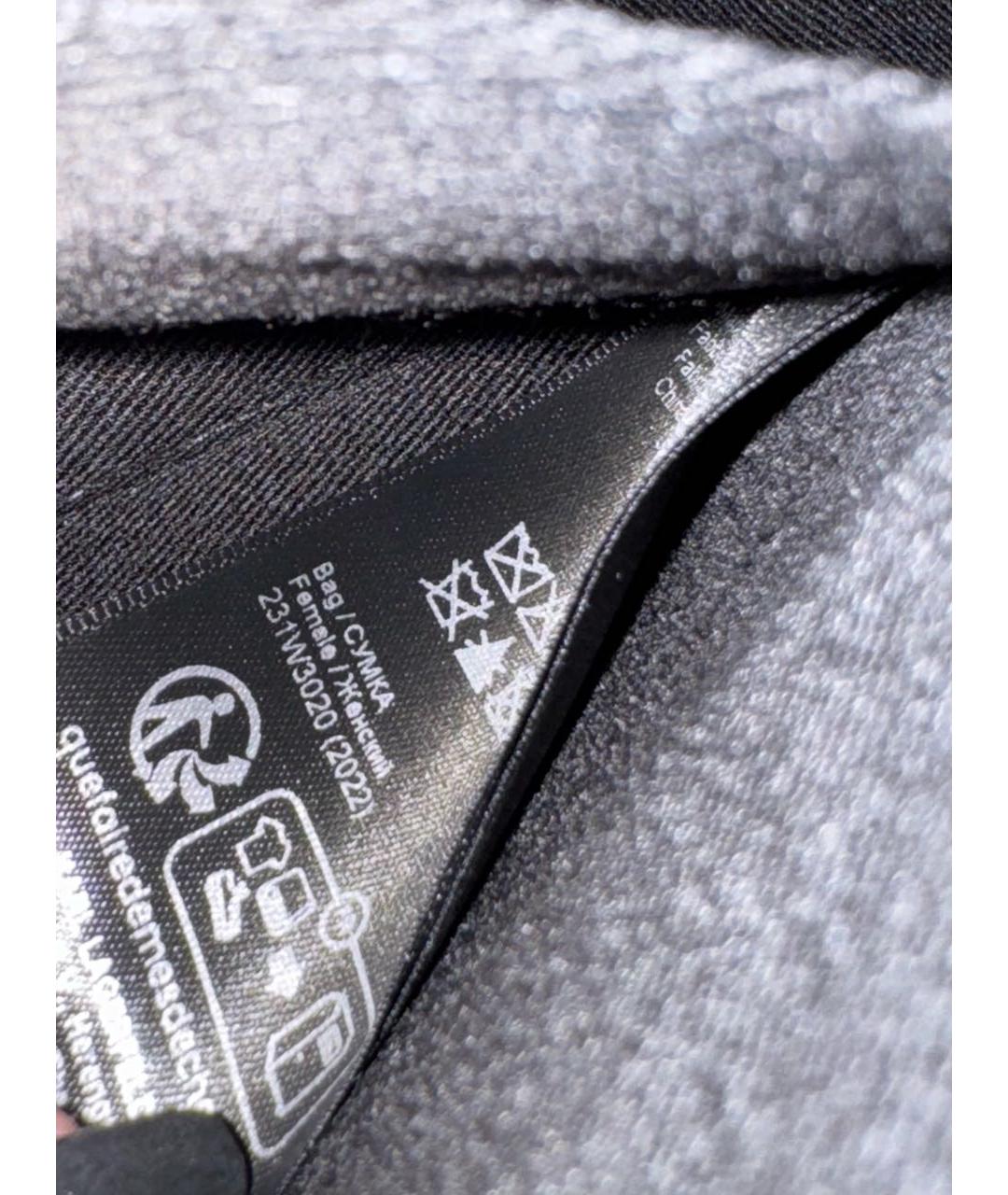 KARL LAGERFELD Черная кожаная сумка через плечо, фото 6