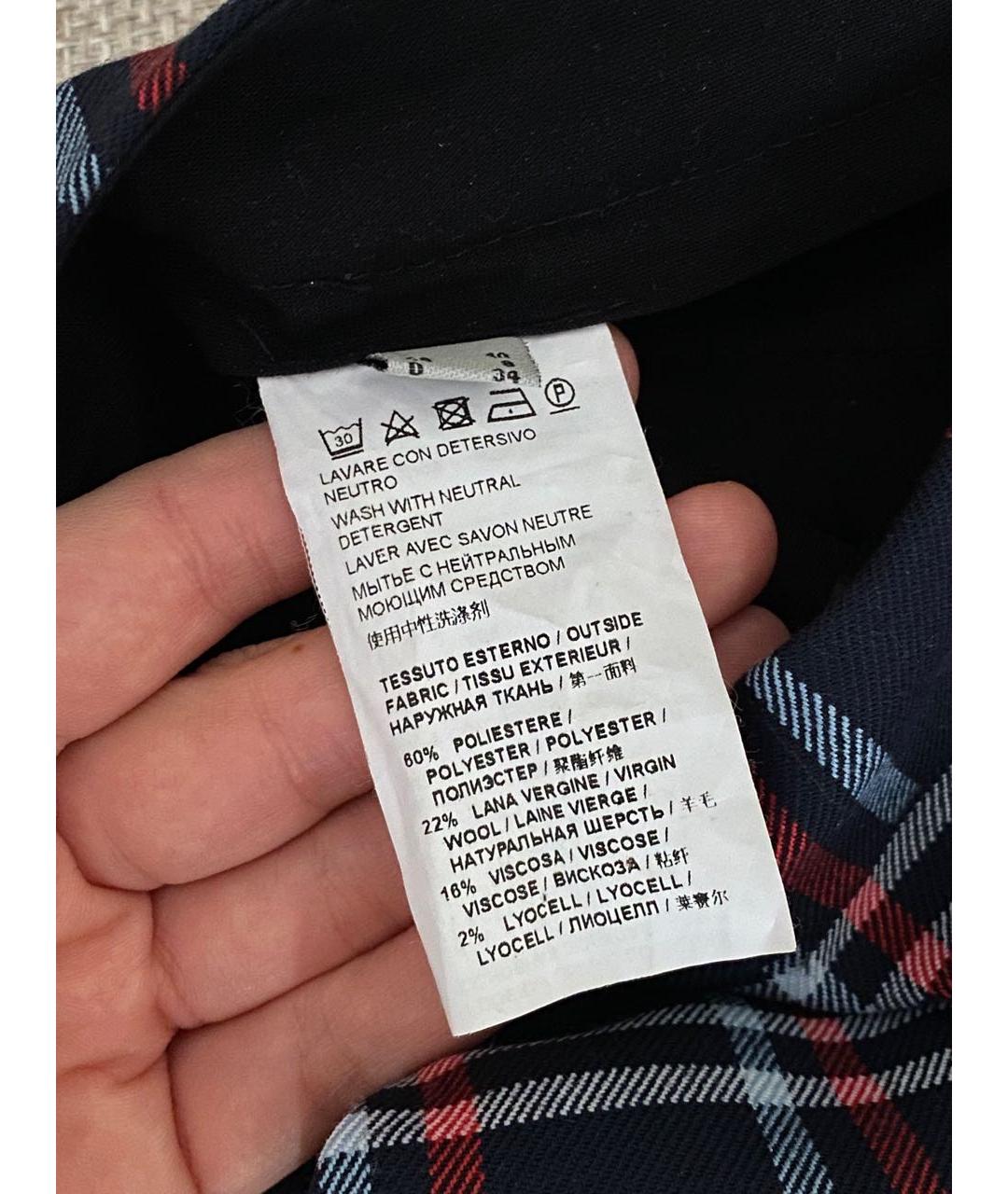 PINKO Мульти полиэстеровые прямые брюки, фото 4