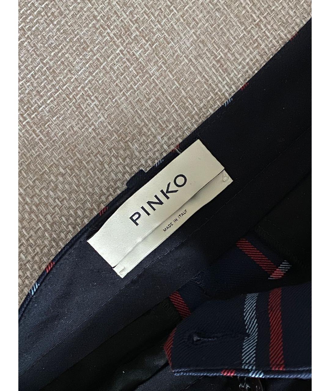 PINKO Мульти полиэстеровые прямые брюки, фото 3