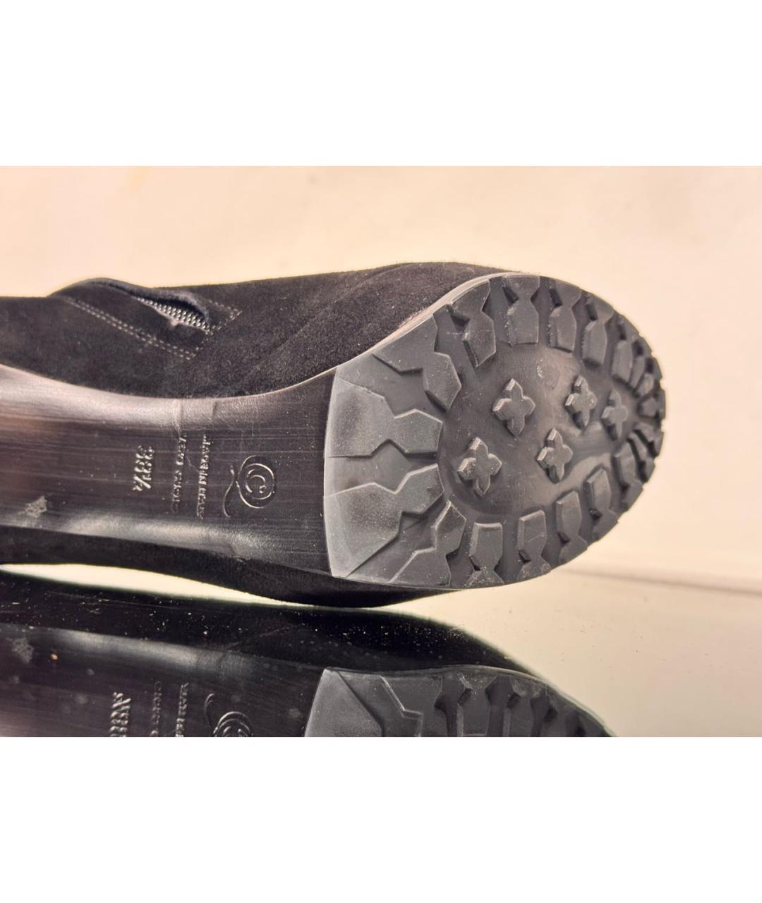 ALEXANDER MCQUEEN Черные замшевые сапоги, фото 7