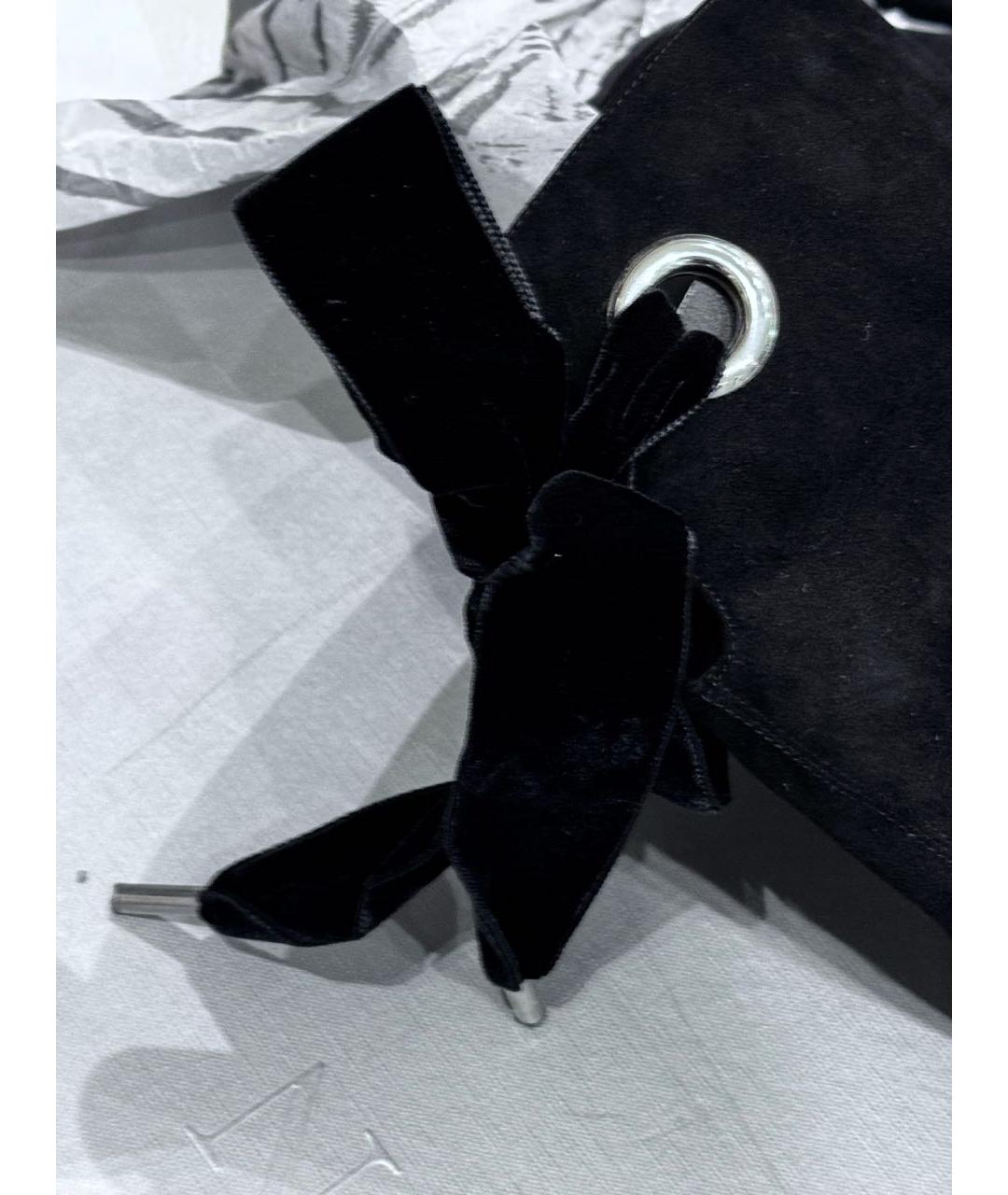 ALEXANDER MCQUEEN Черные замшевые сапоги, фото 4