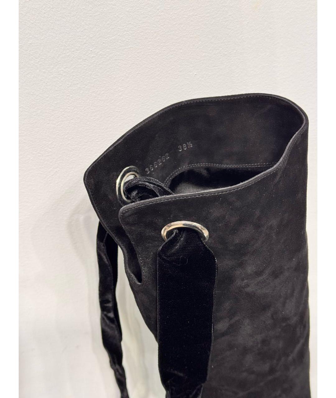 ALEXANDER MCQUEEN Черные замшевые сапоги, фото 5
