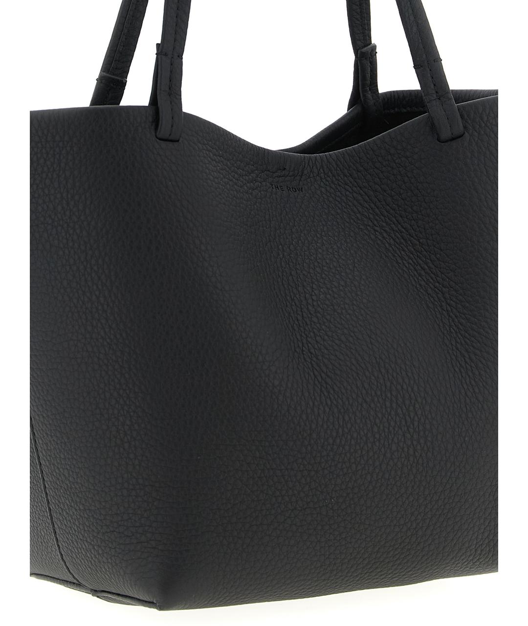 THE ROW Черная кожаная сумка тоут, фото 3
