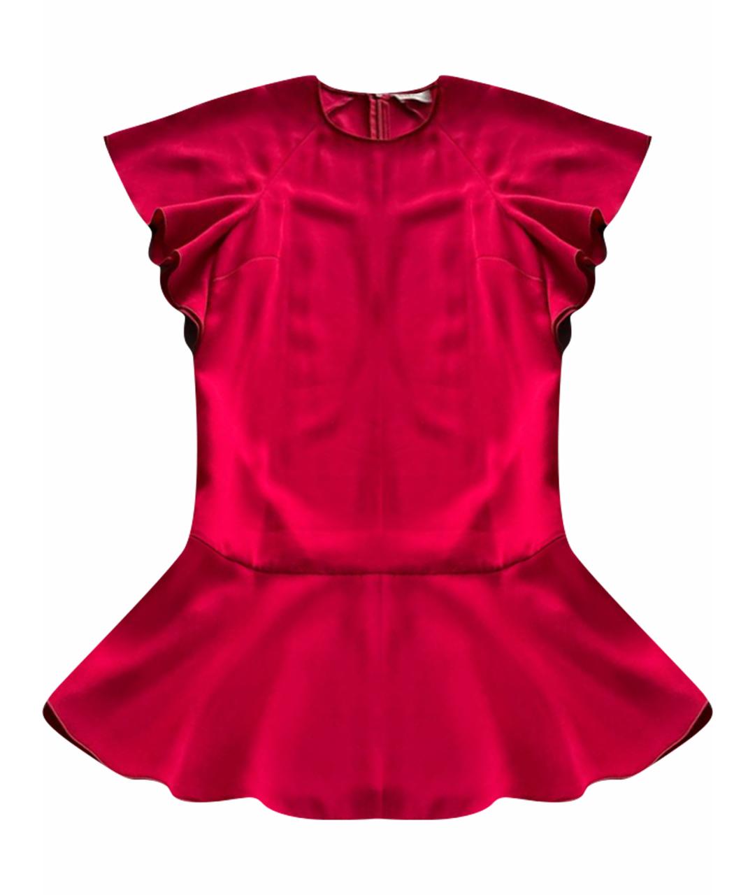 RED VALENTINO Красное полиэстеровое коктейльное платье, фото 1