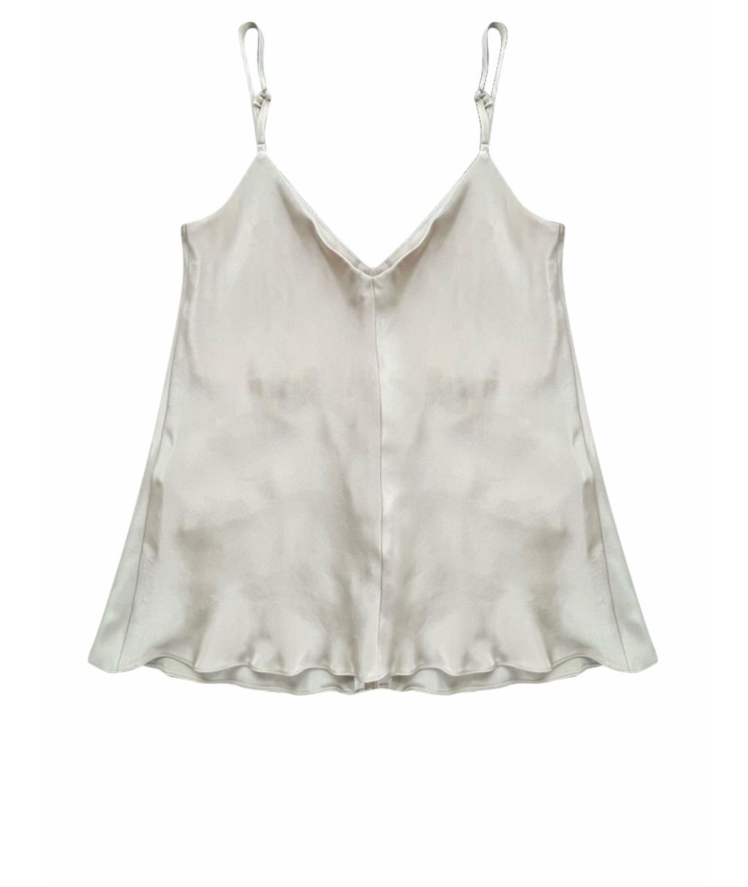 12 STOREEZ Серебряная шелковая майка, фото 1