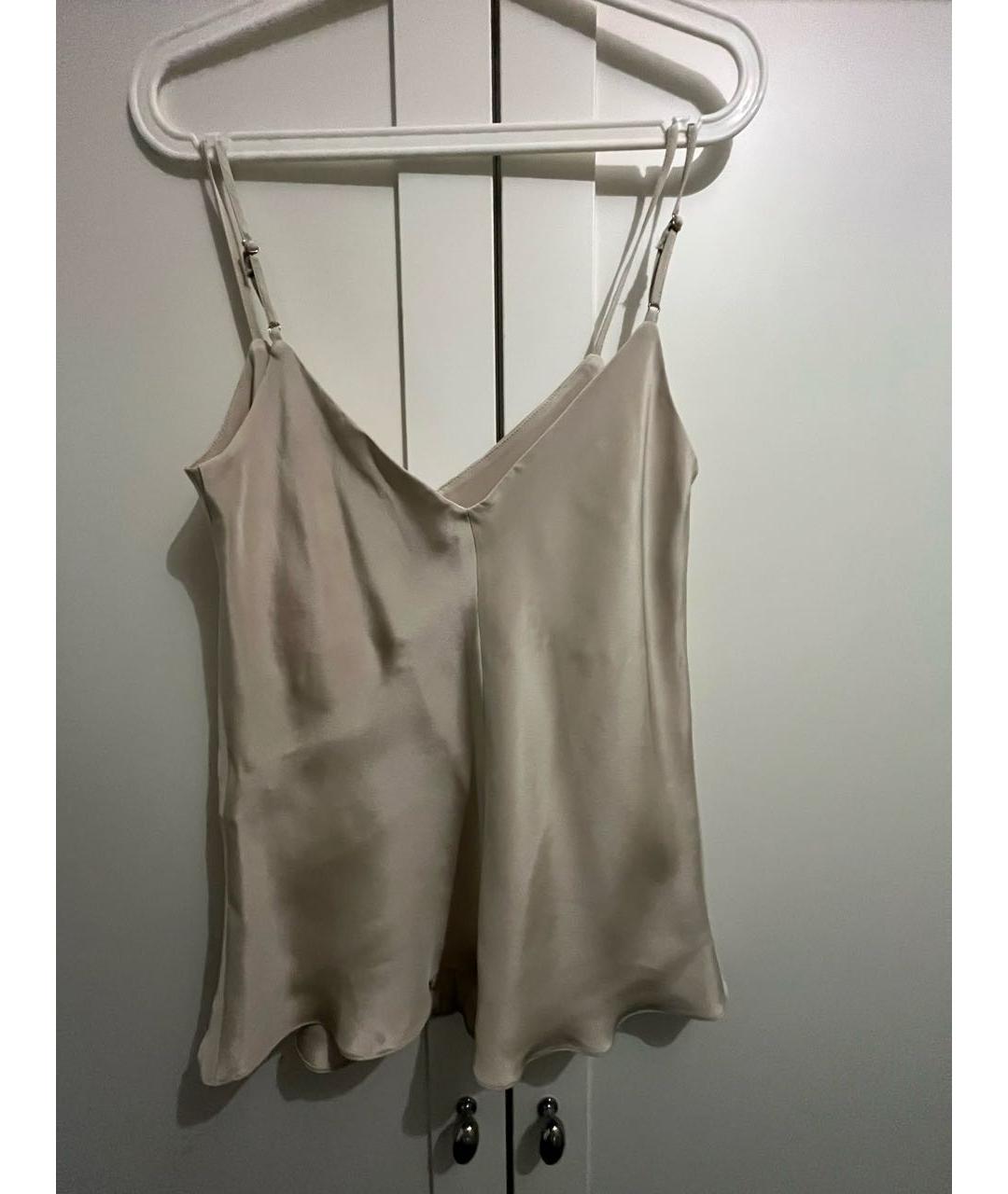 12 STOREEZ Серебряная шелковая майка, фото 5