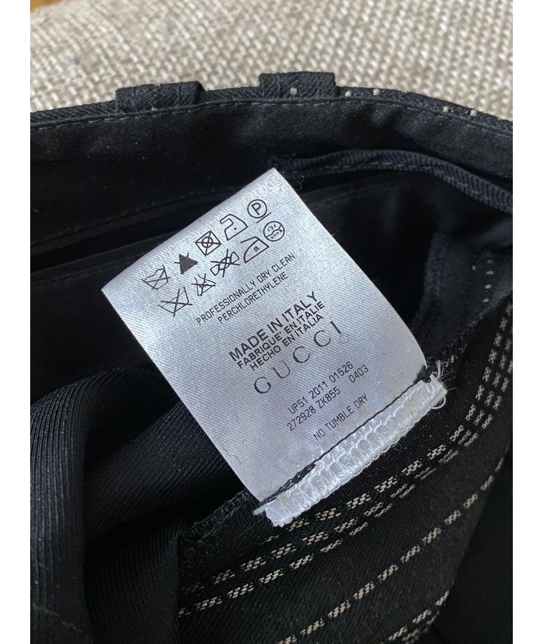 GUCCI Коричневые шерстяные прямые брюки, фото 6