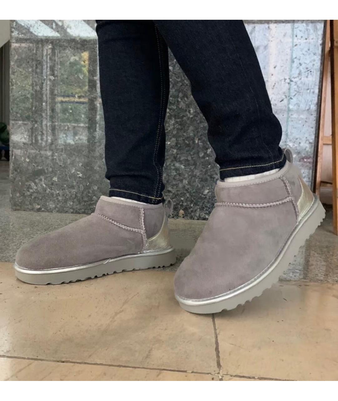 UGG AUSTRALIA Серые замшевые ботинки, фото 8