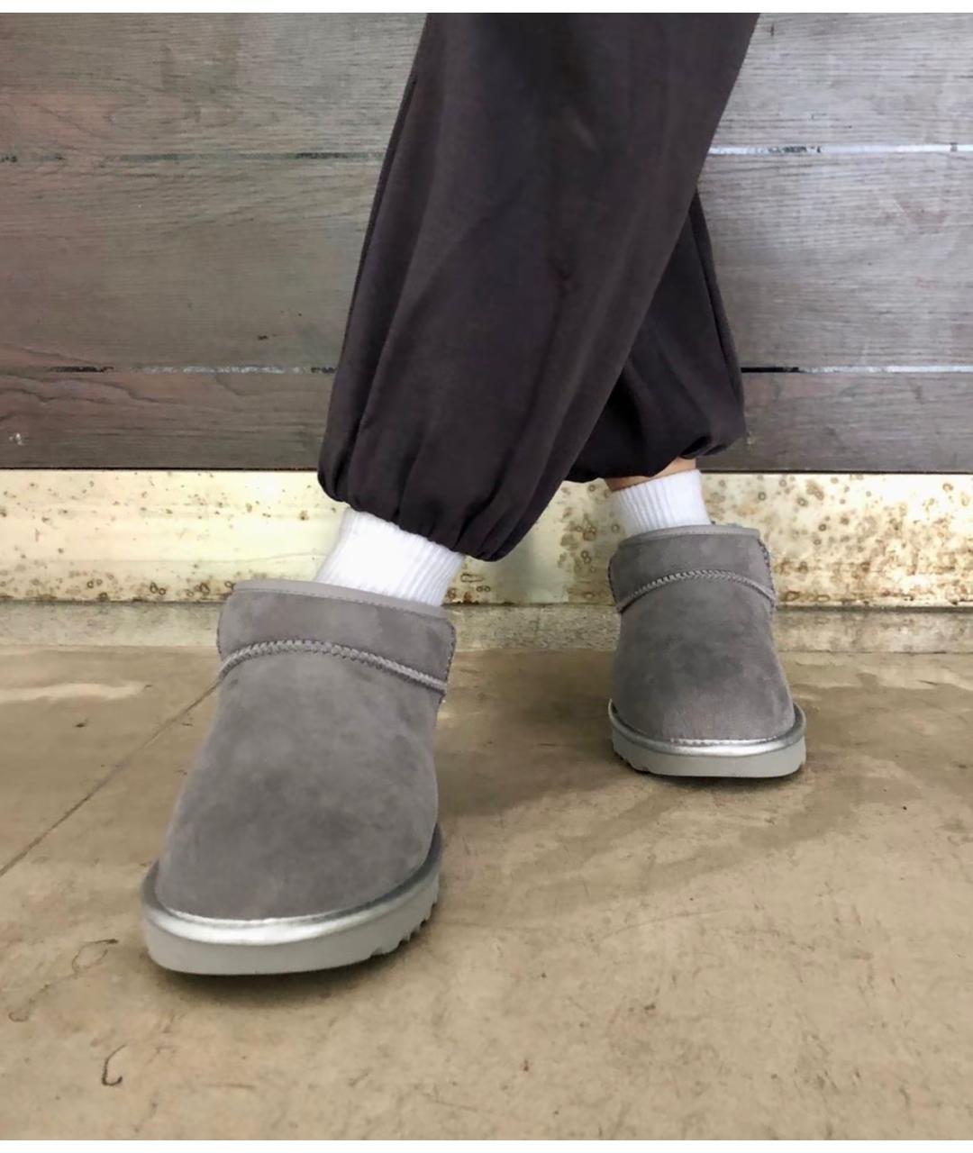 UGG AUSTRALIA Серые замшевые ботинки, фото 7