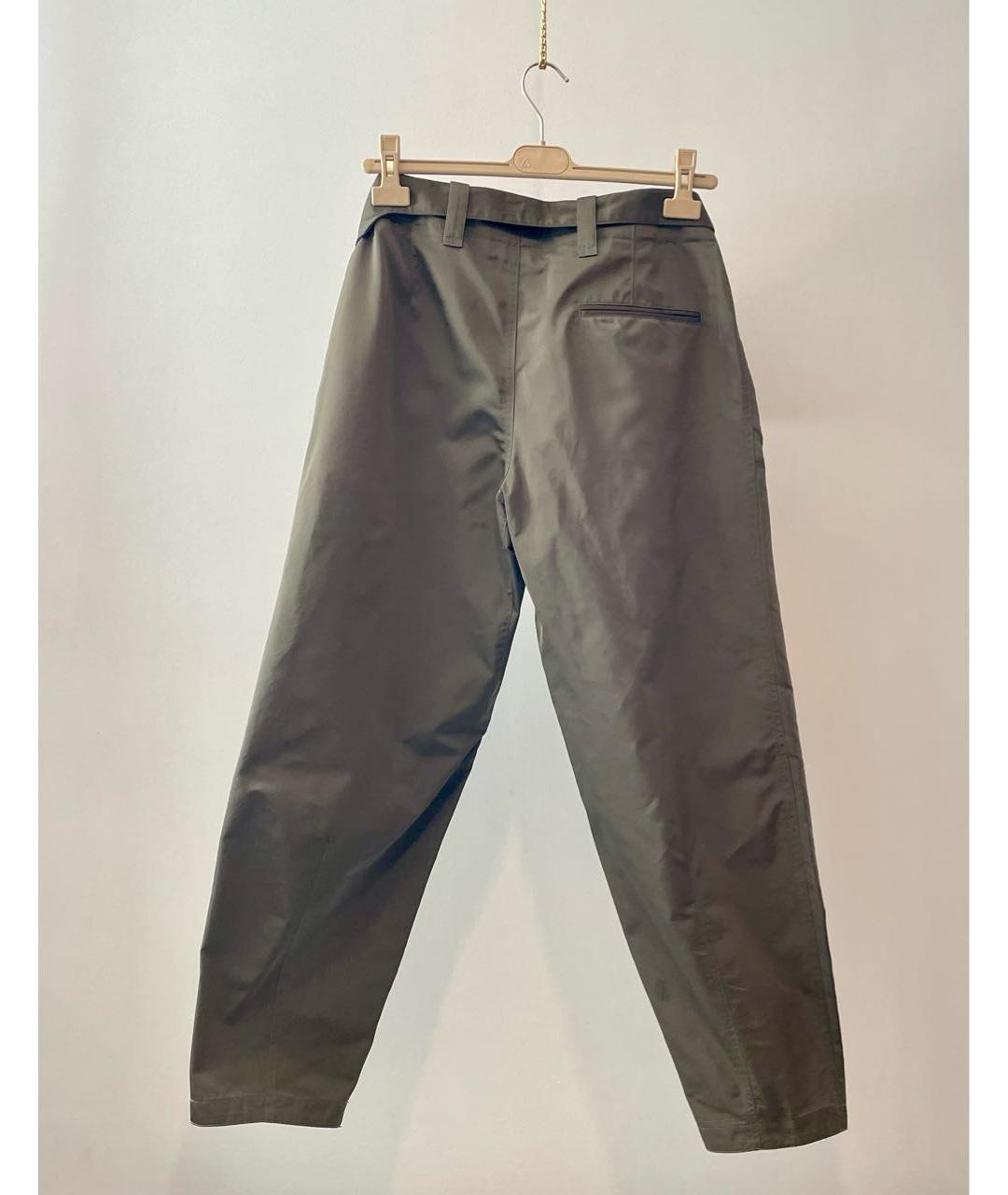 GIORGIO ARMANI Хаки полиэстеровые повседневные брюки, фото 2