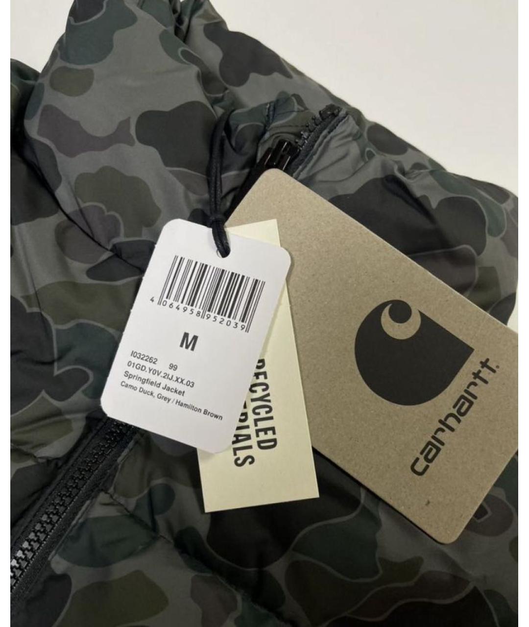 CARHARTT WIP Зеленая полиэстеровая куртка, фото 6