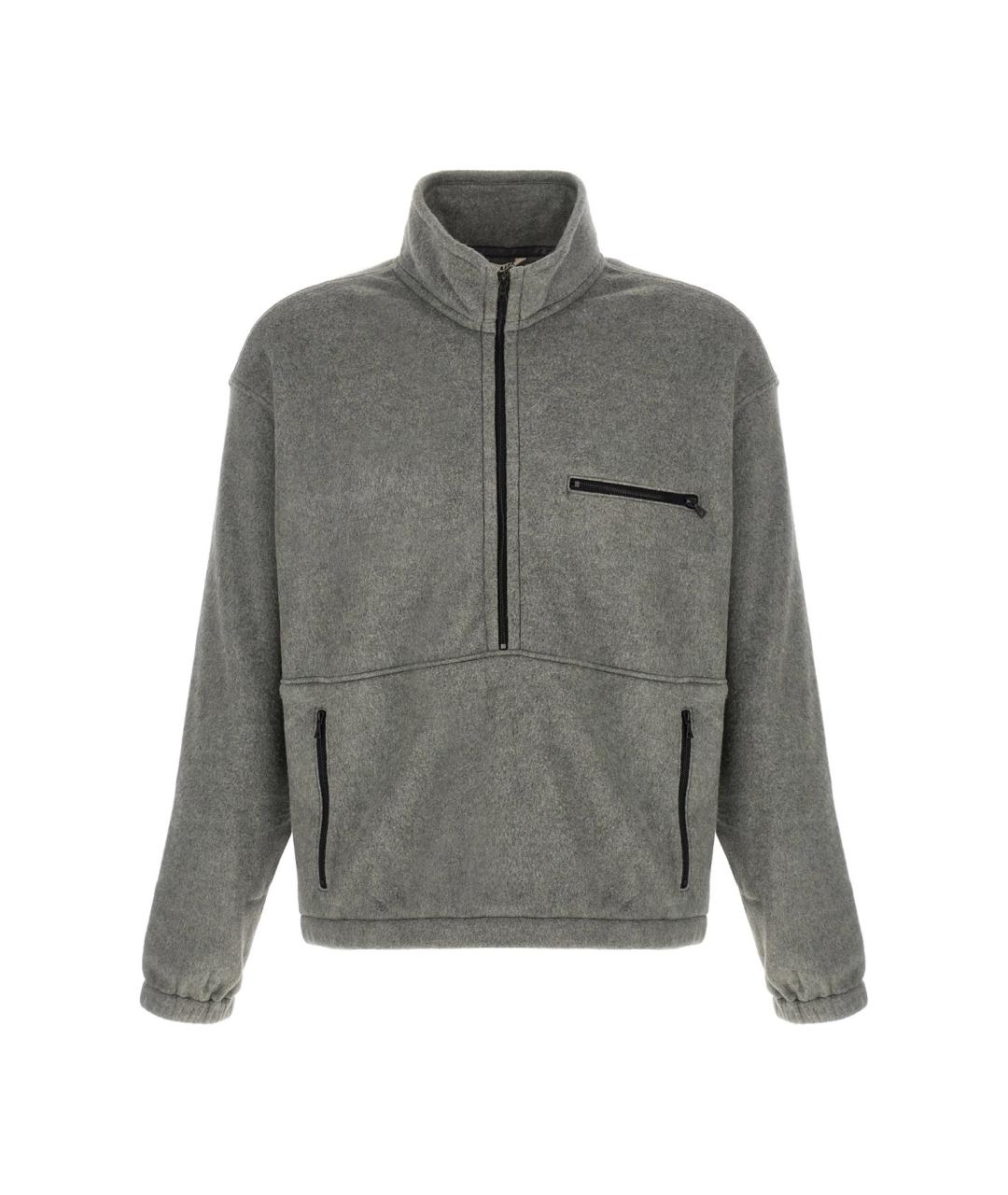 AURALEE Серый шелковый джемпер / свитер, фото 1