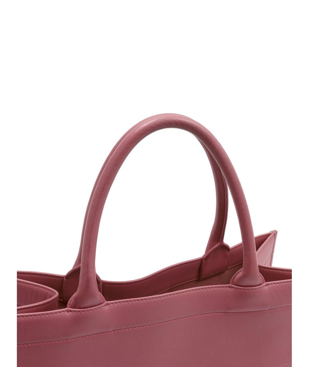 CHRISTIAN DIOR Розовая кожаная сумка тоут, фото 8