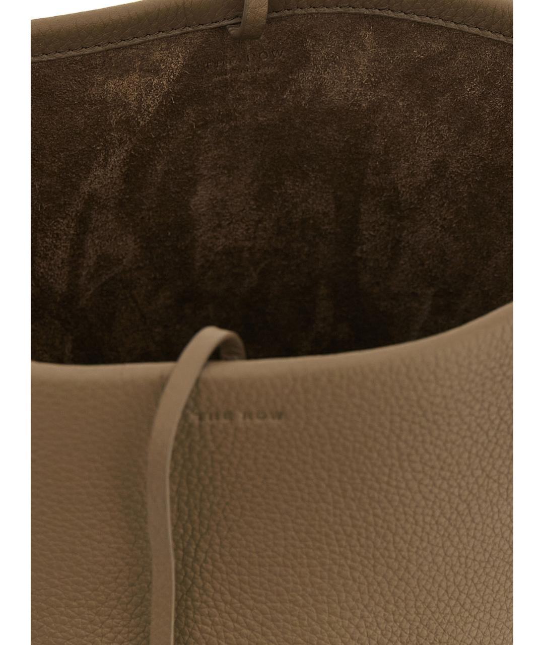 THE ROW Коричневая кожаная сумка тоут, фото 4