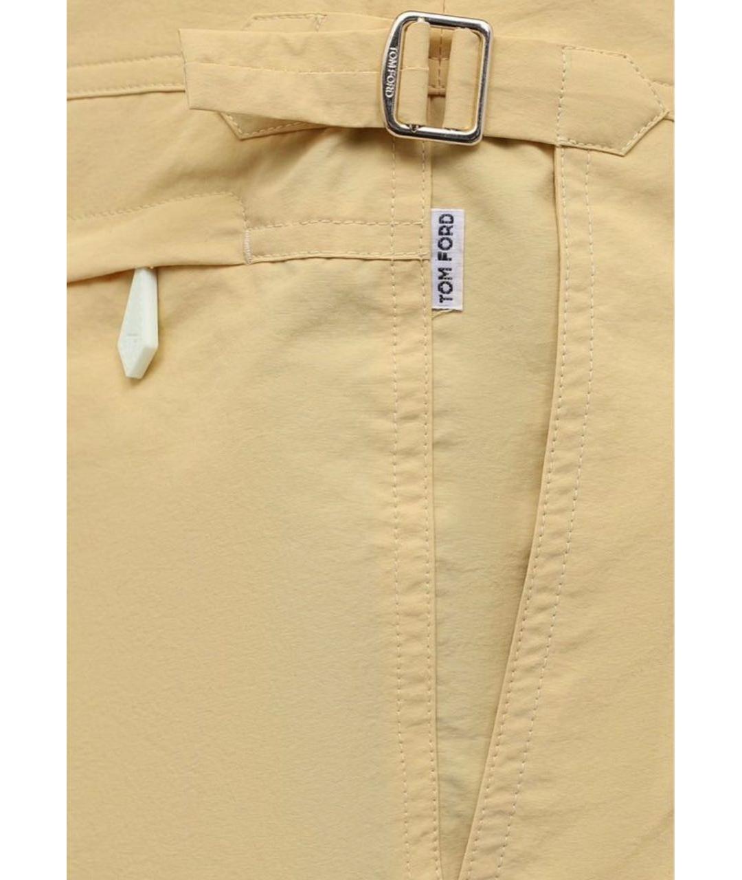 TOM FORD Желтые синтетические плавки, фото 3