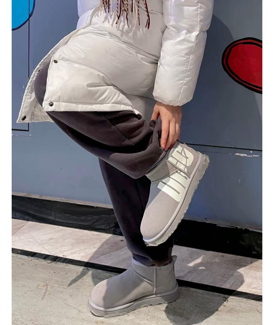 UGG AUSTRALIA Серые замшевые ботинки, фото 4