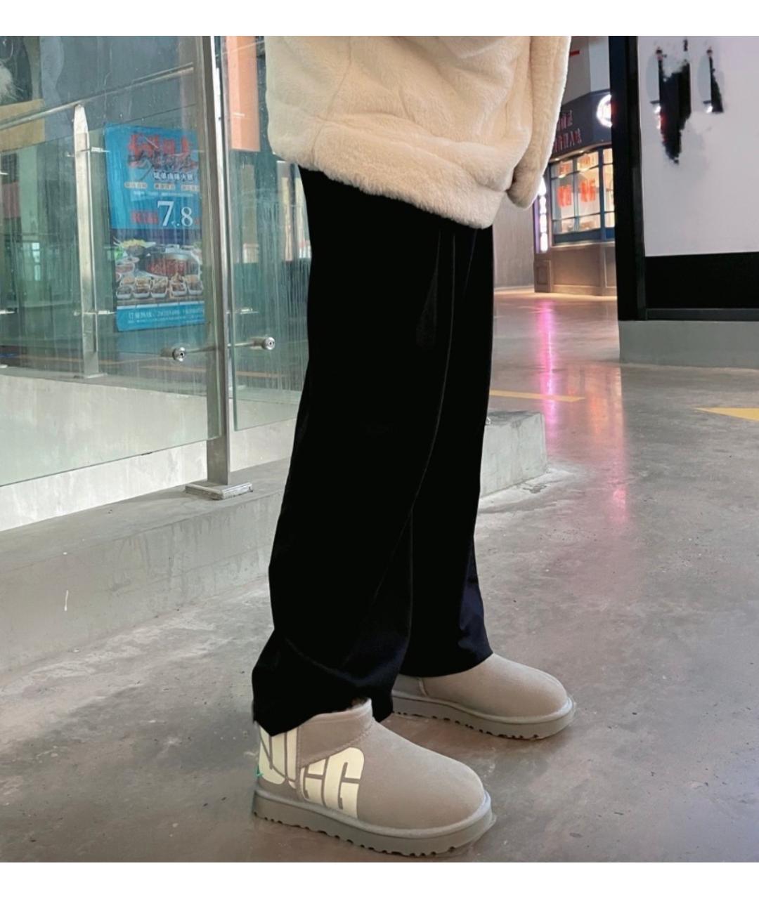 UGG AUSTRALIA Серые замшевые ботинки, фото 5