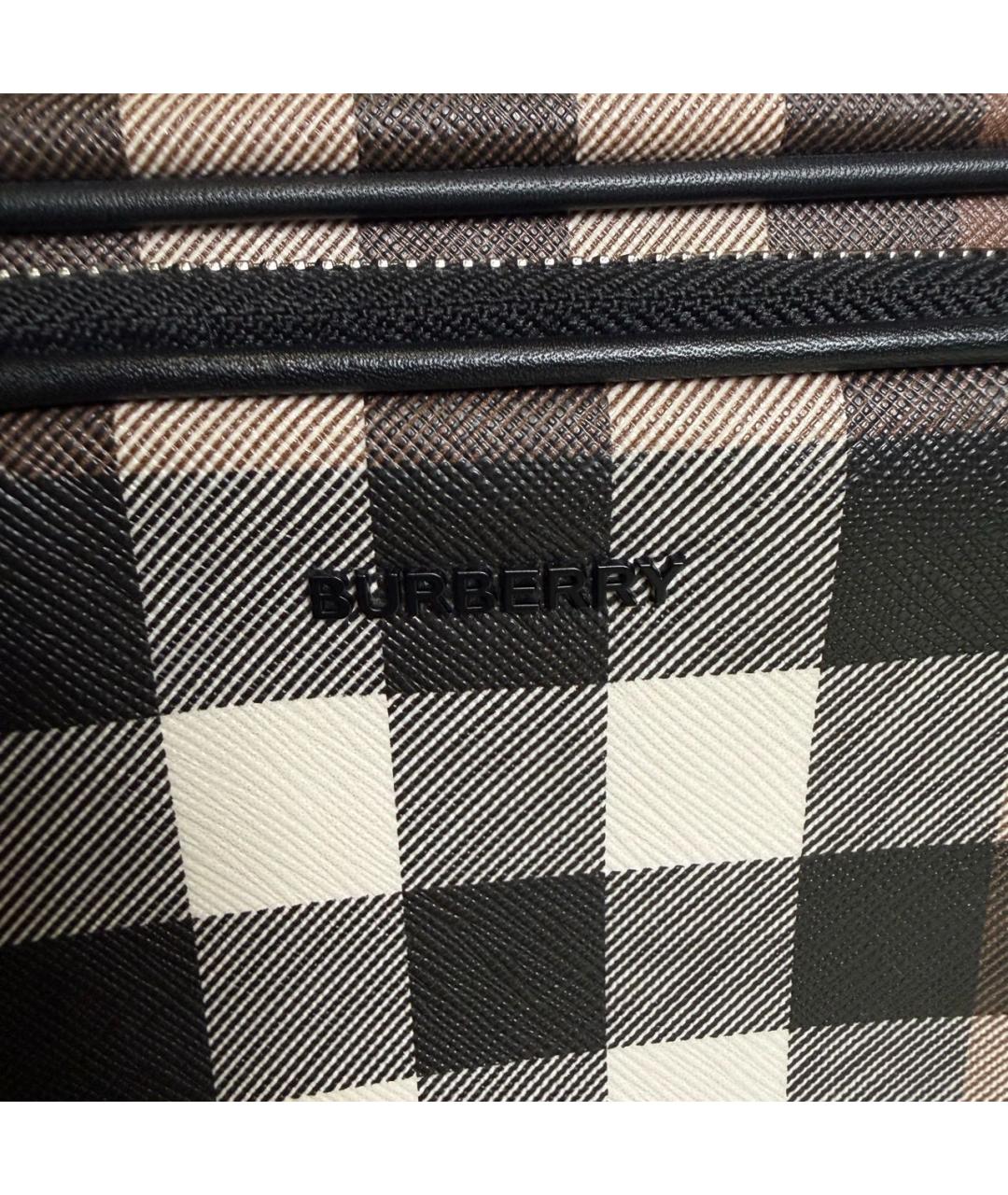 BURBERRY Коричневая синтетическая сумка на плечо, фото 3