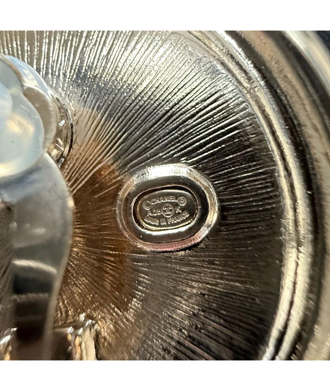 CHANEL Золотые металлические клипсы, фото 6