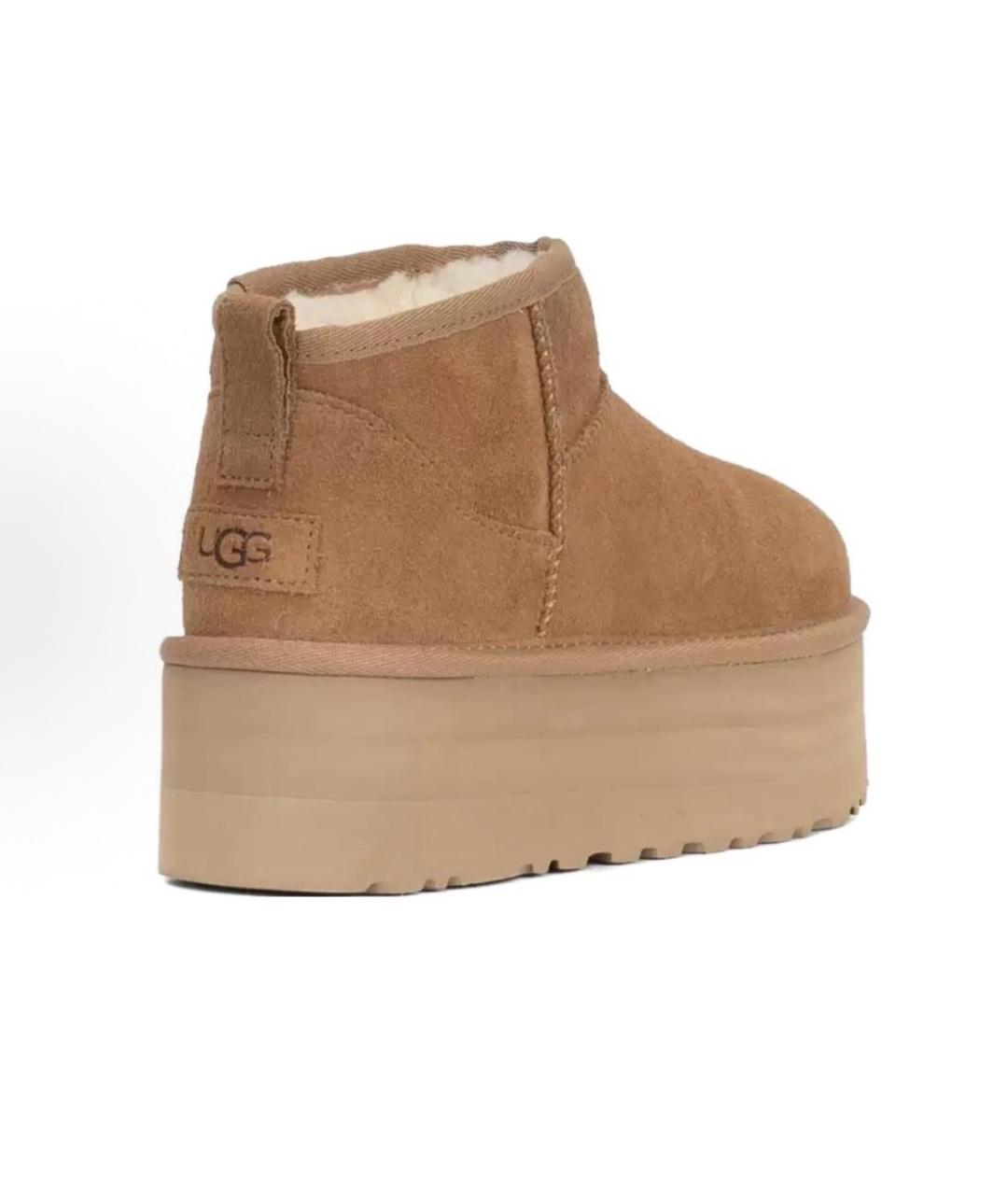 UGG AUSTRALIA Коричневые замшевые ботинки, фото 3
