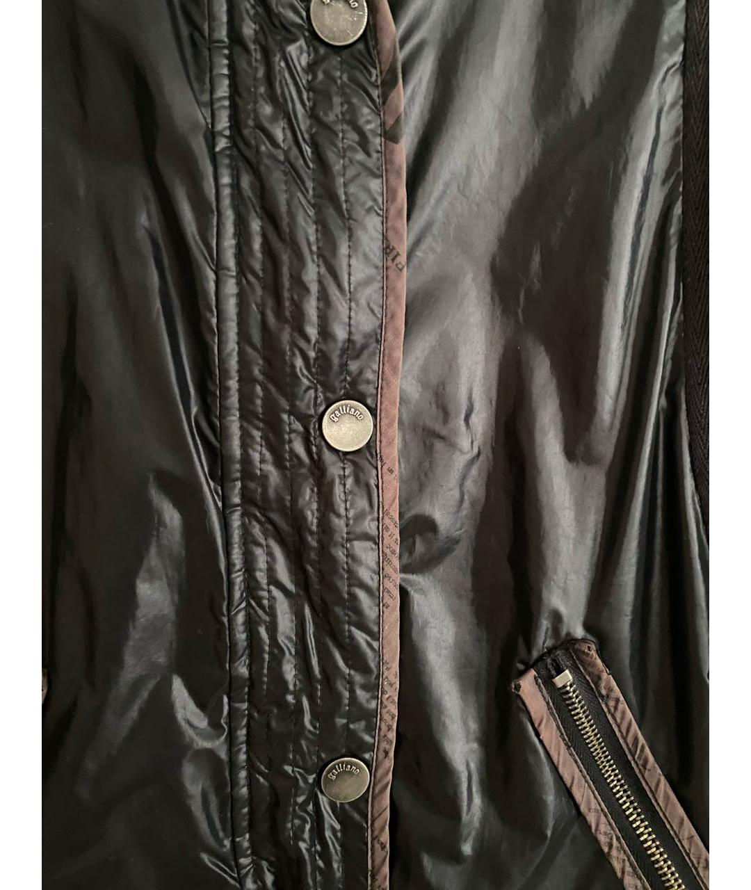 JOHN GALLIANO Черная полиэстеровая куртка, фото 4