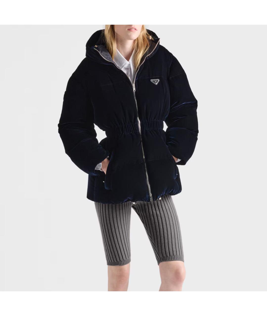 PRADA Темно-синий пуховик, фото 2