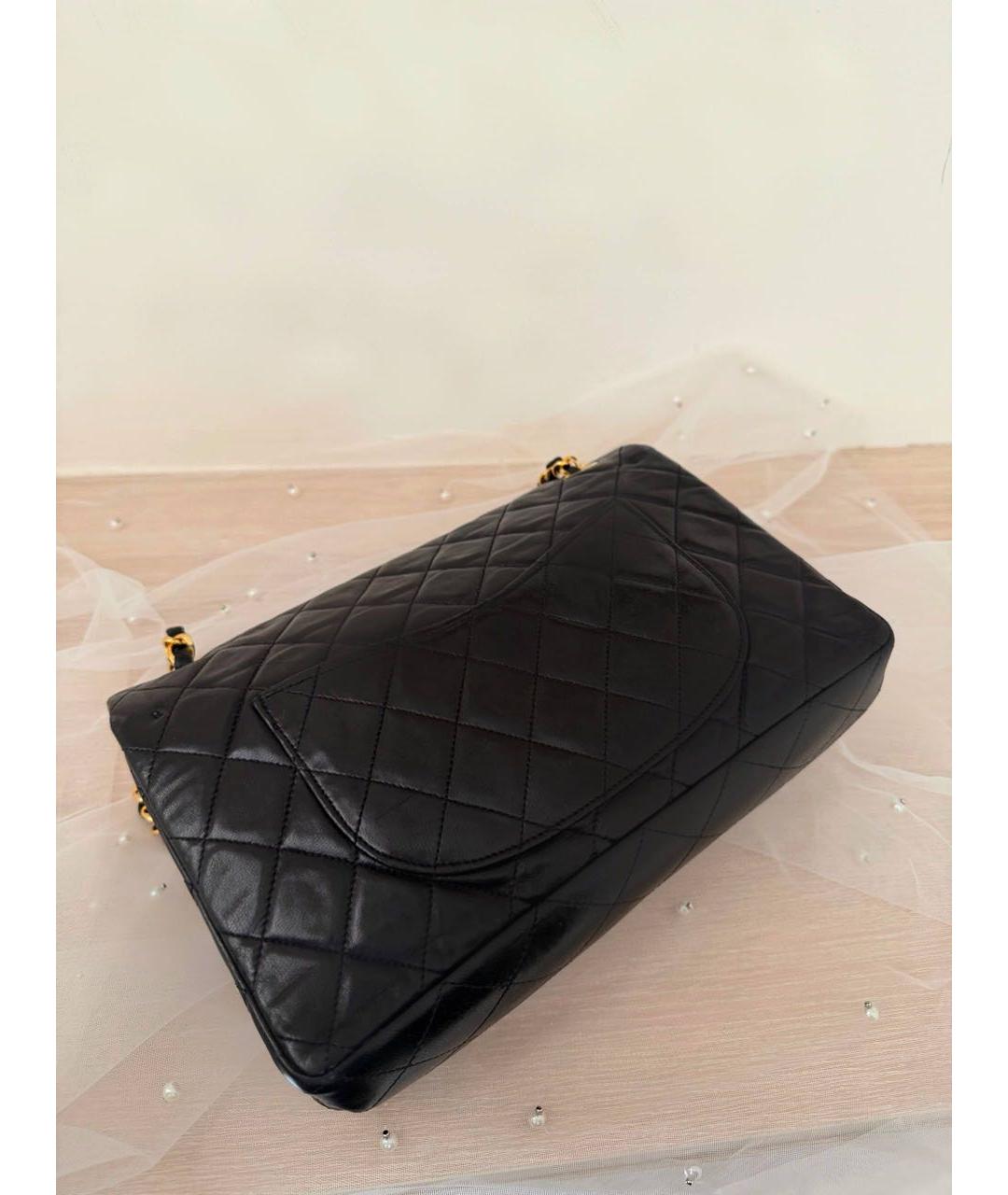 CHANEL Черная кожаная сумка через плечо, фото 3