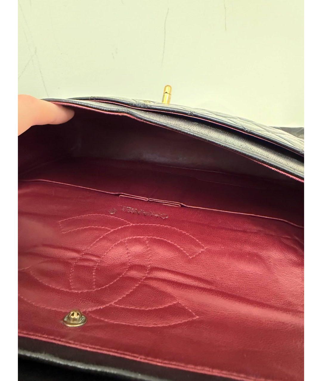 CHANEL Черная кожаная сумка через плечо, фото 4