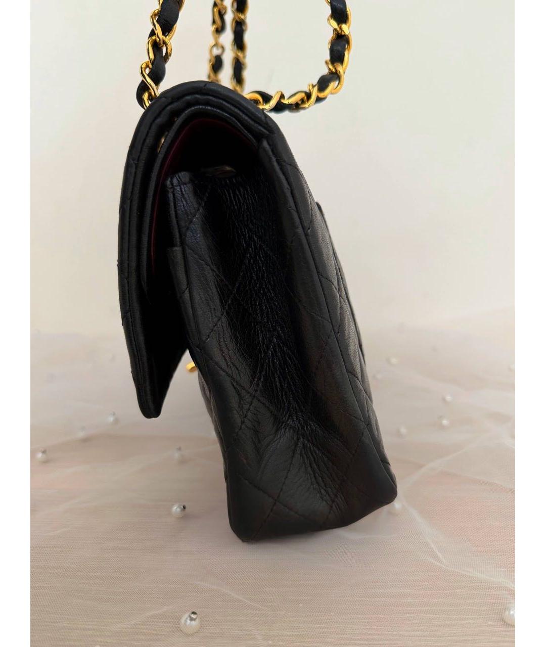 CHANEL Черная кожаная сумка через плечо, фото 5