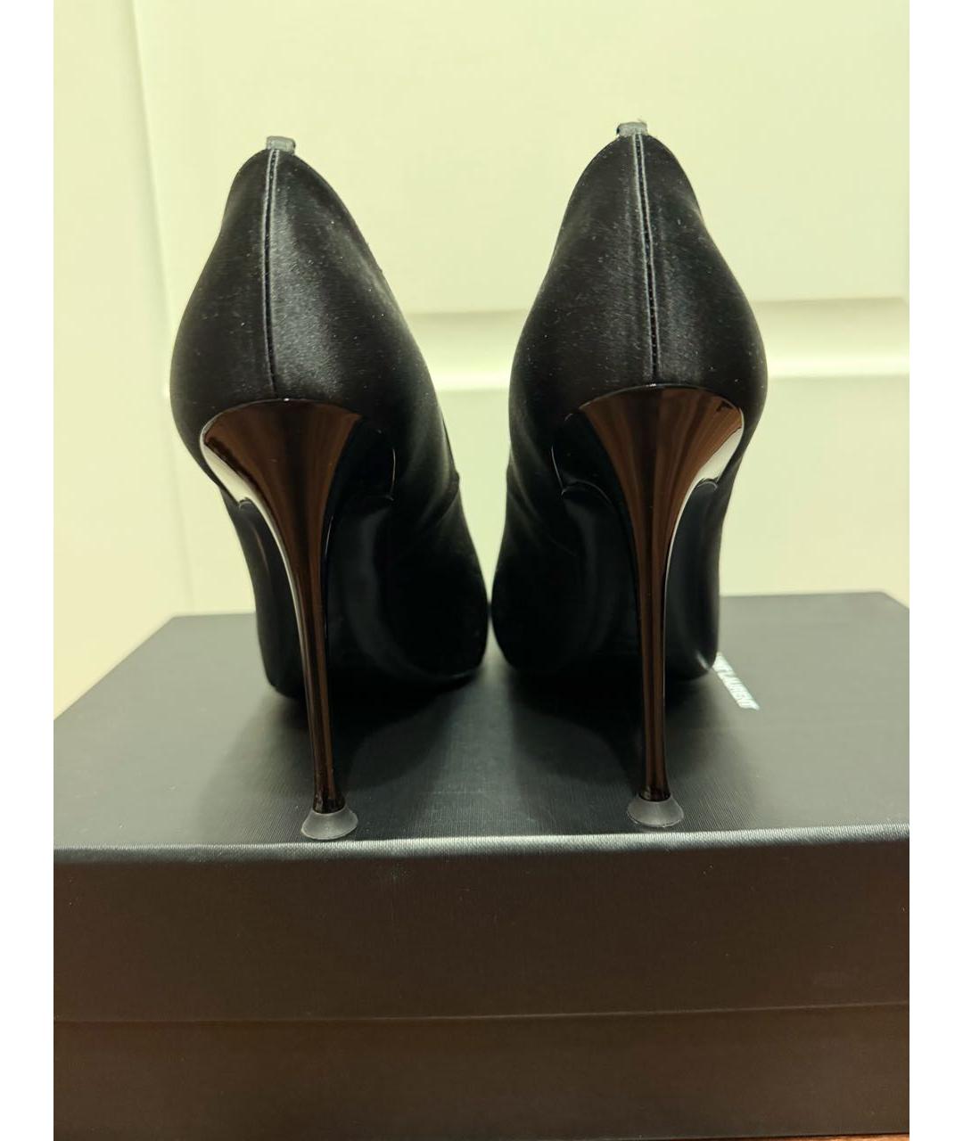 SAINT LAURENT Черные текстильные туфли, фото 3