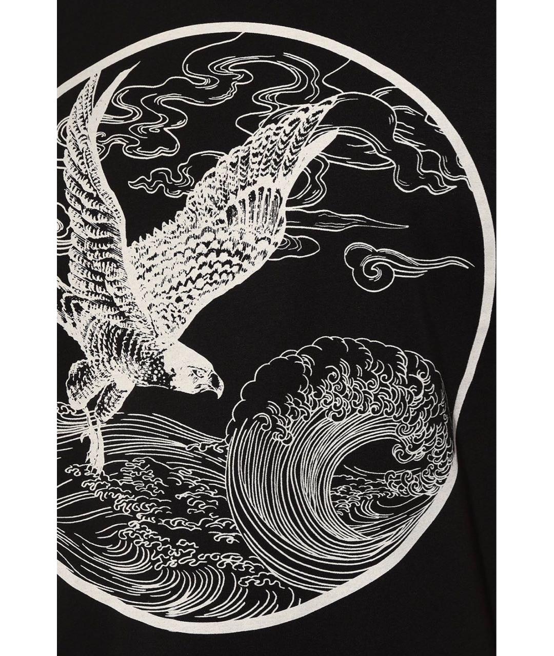 DRIES VAN NOTEN Черная хлопковая футболка, фото 3