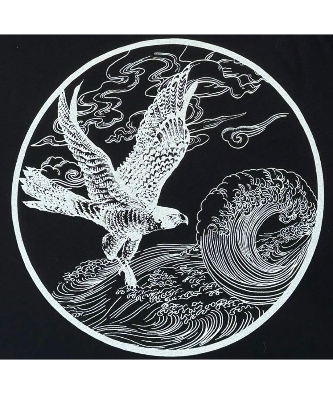 DRIES VAN NOTEN Черная хлопковая футболка, фото 8