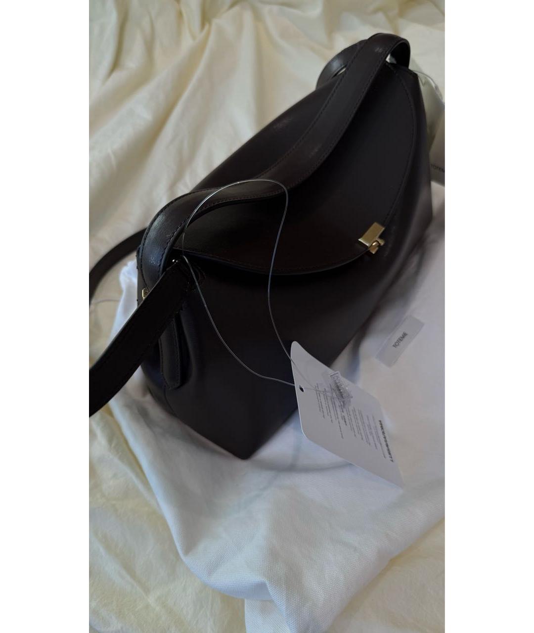 TOTEME Коричневая кожаная сумка через плечо, фото 2