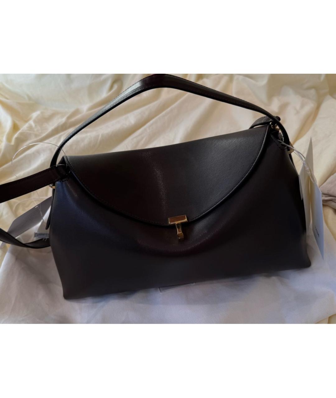 TOTEME Коричневая кожаная сумка через плечо, фото 8