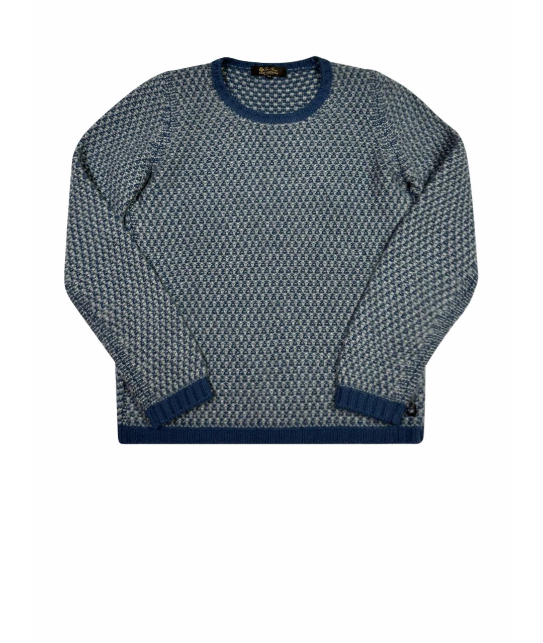 LORO PIANA Синий кашемировый джемпер / свитер, фото 1