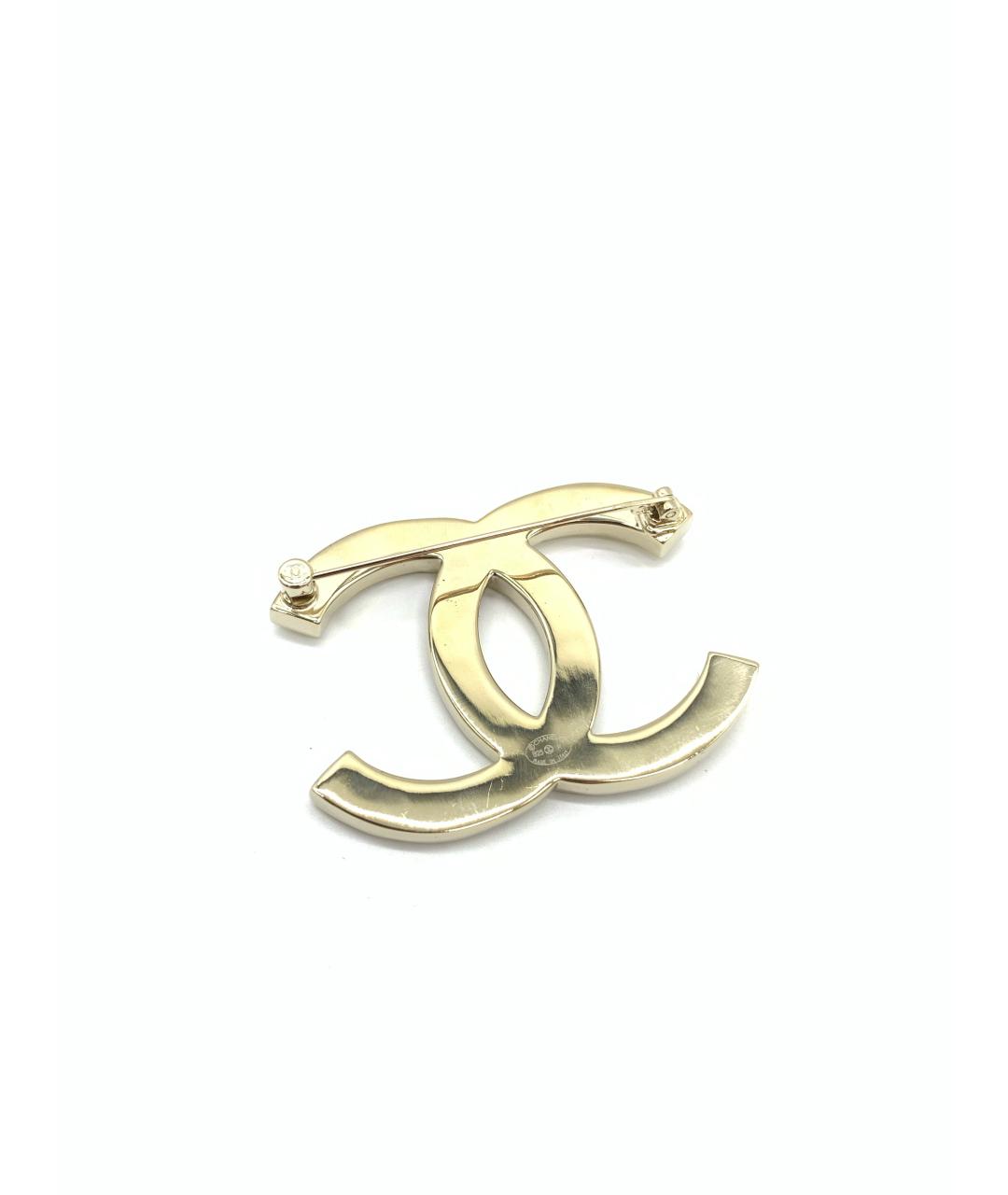 CHANEL Золотая металлическая булавка / брошь, фото 7