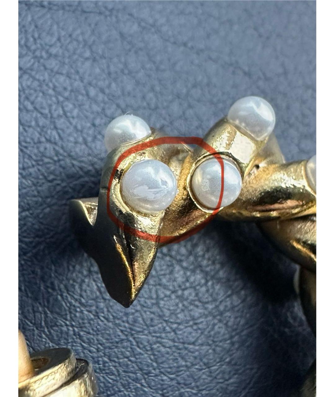 OSCAR DE LA RENTA Золотые металлические серьги, фото 8