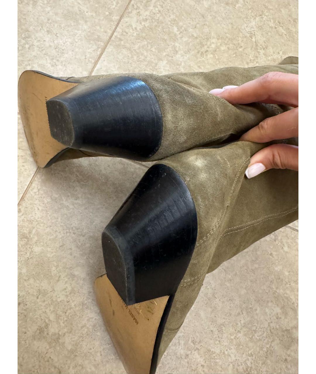 ISABEL MARANT Коричневые замшевые сапоги, фото 3