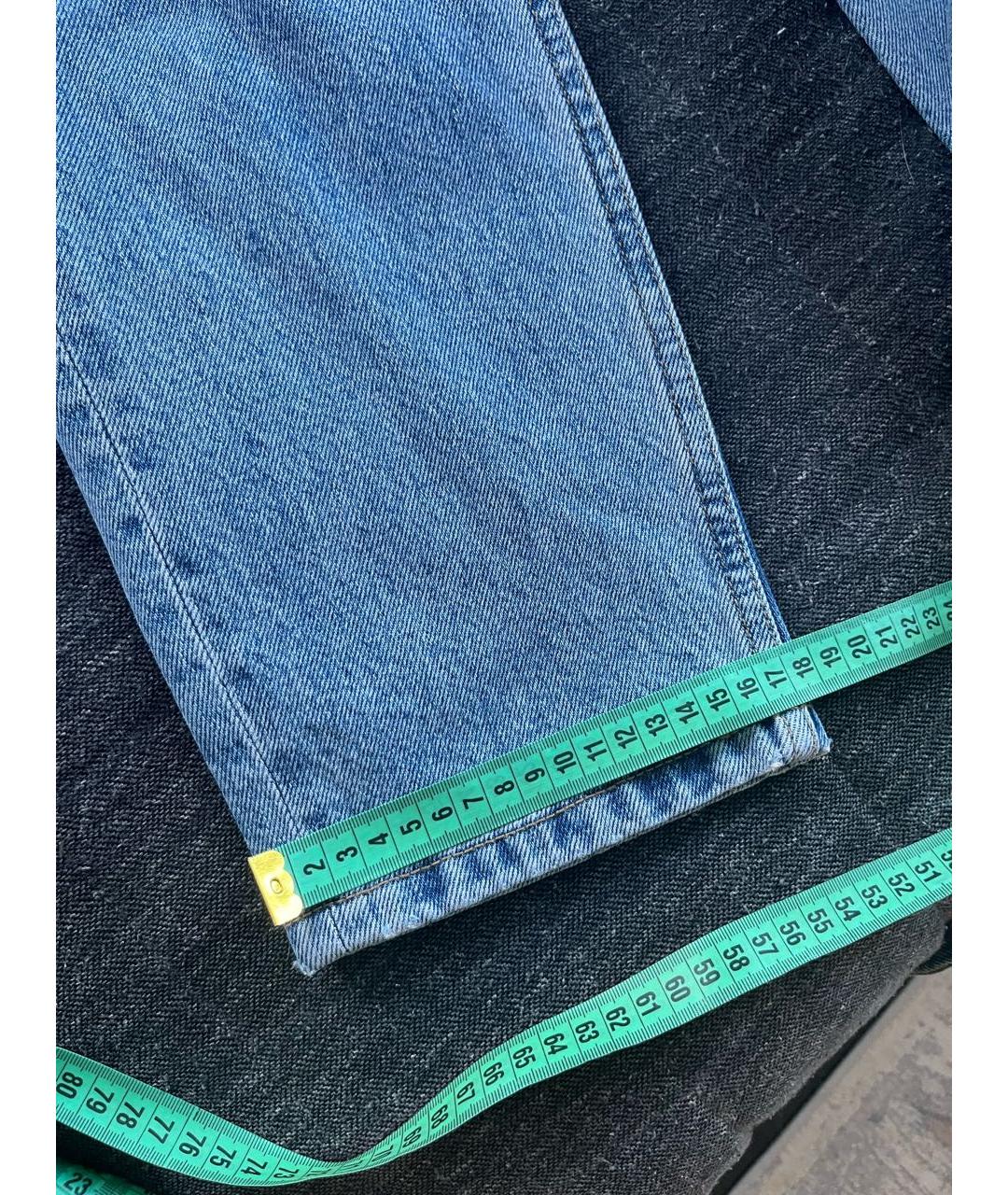 12 STOREEZ Голубые хлопковые джинсы слим, фото 7