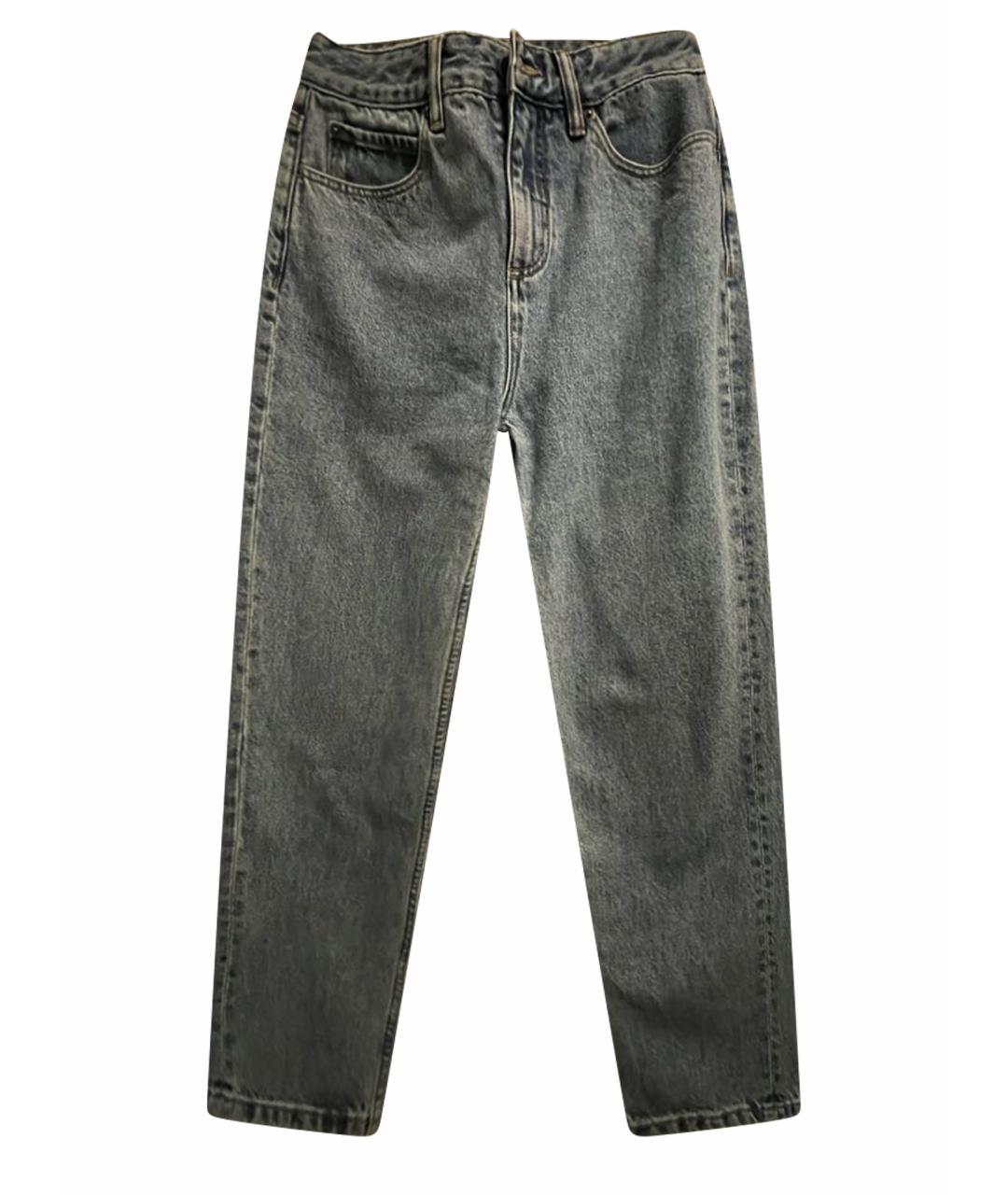 12 STOREEZ Голубые хлопковые джинсы слим, фото 1