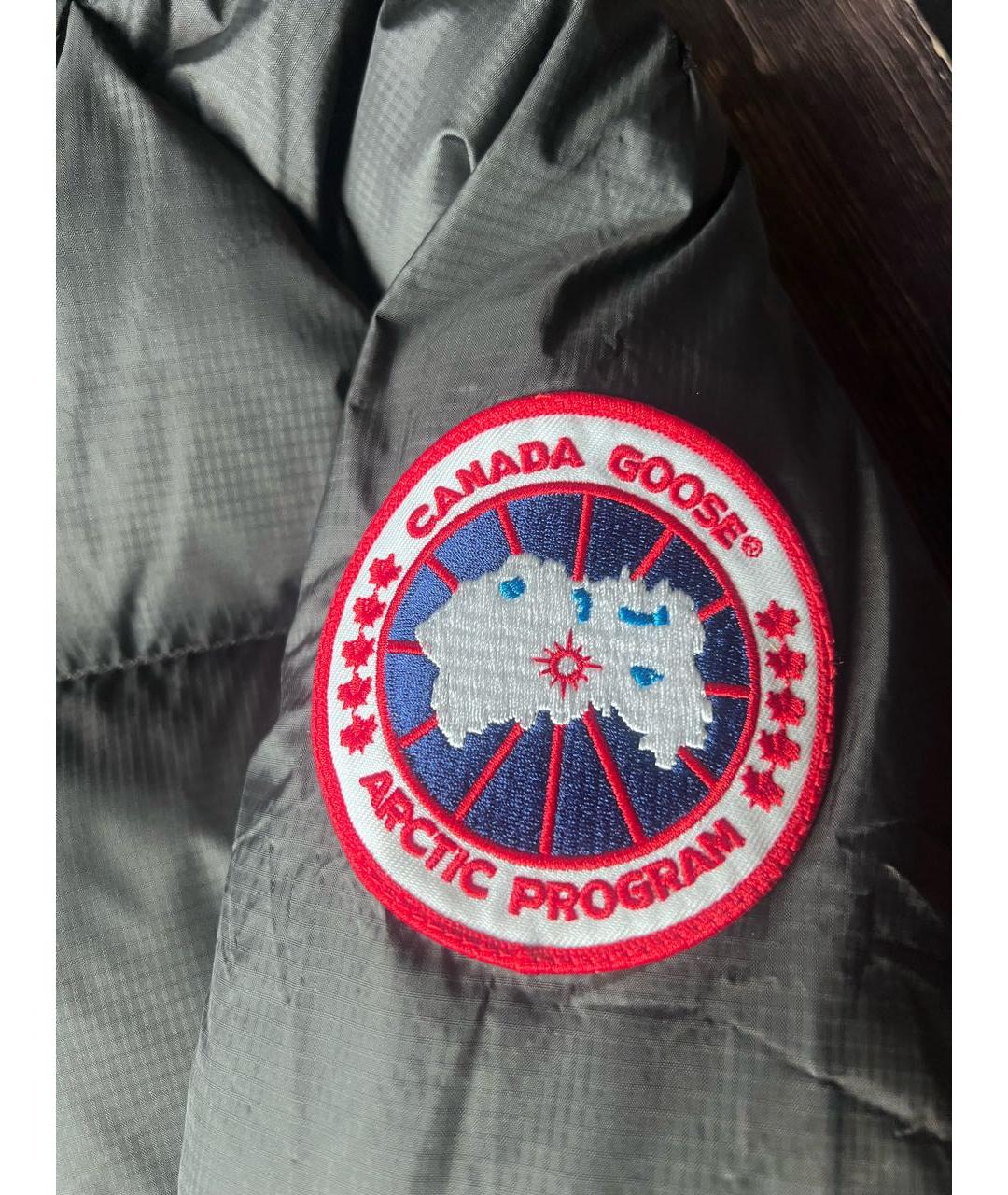 CANADA GOOSE Черный полиэстеровый пуховик, фото 6