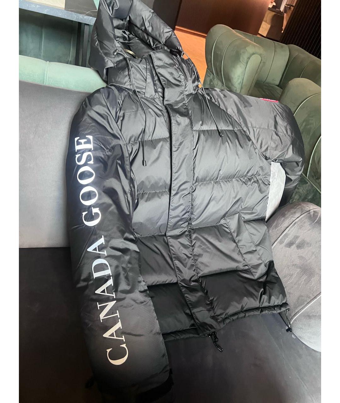 CANADA GOOSE Черный полиэстеровый пуховик, фото 7