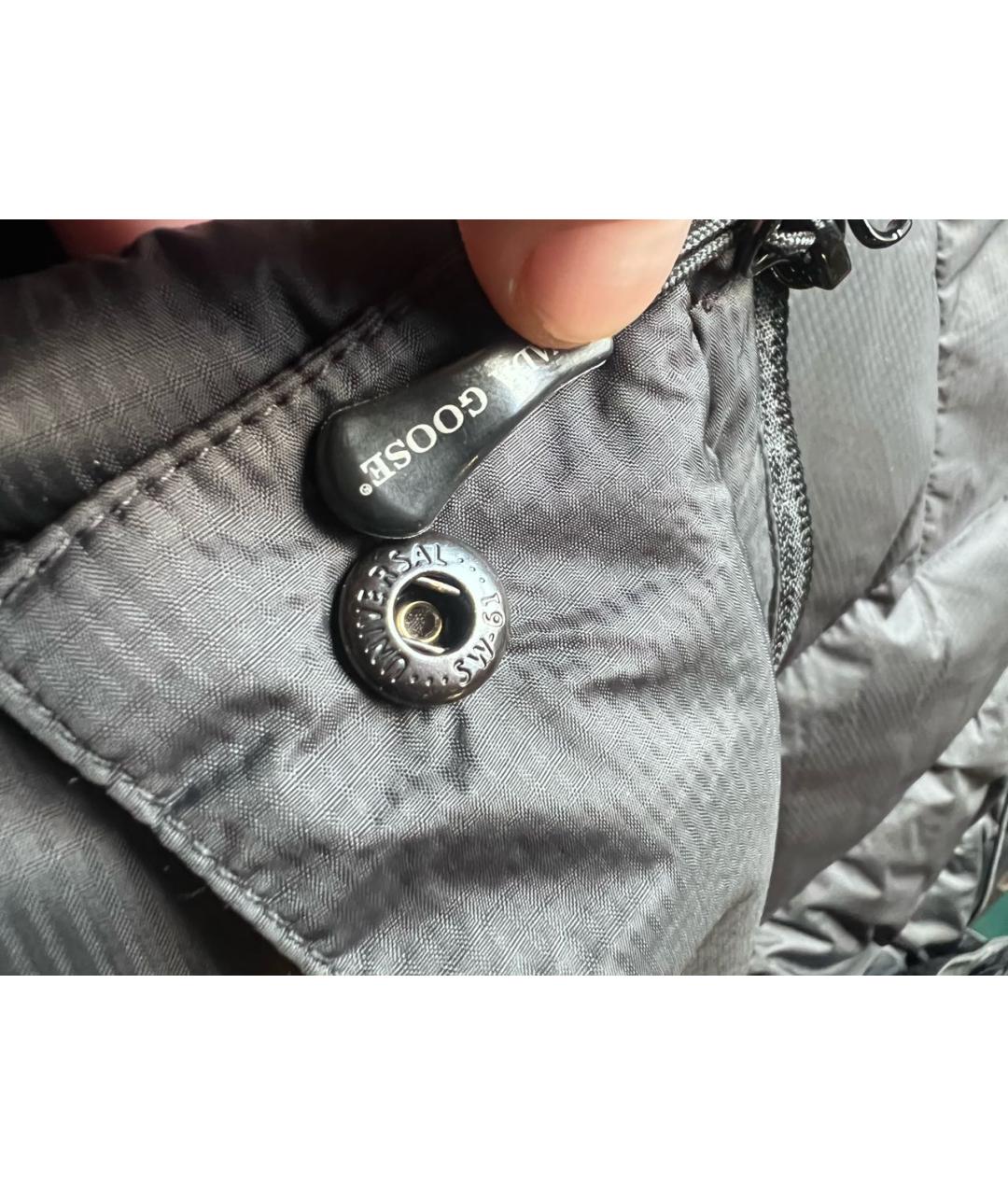 CANADA GOOSE Черный полиэстеровый пуховик, фото 4