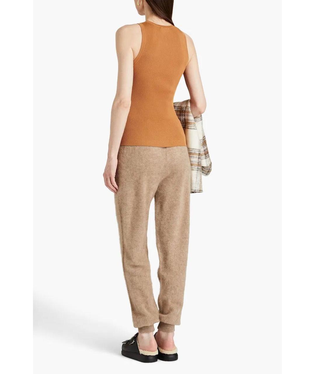 SANDRO Бежевые кашемировые брюки узкие, фото 7